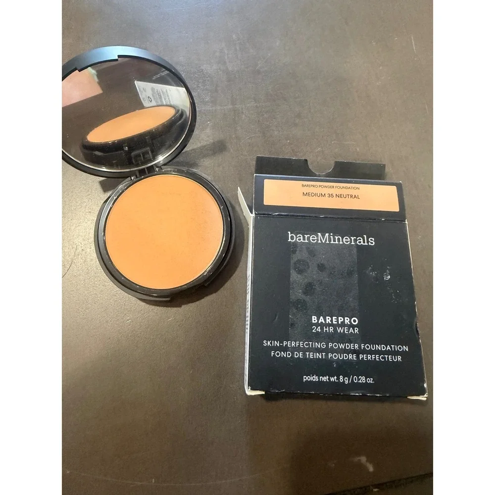 bareMinerals BAREPRO 24HR Powder Foundation Medium 35 Neutral 8g 0.28oz Matte